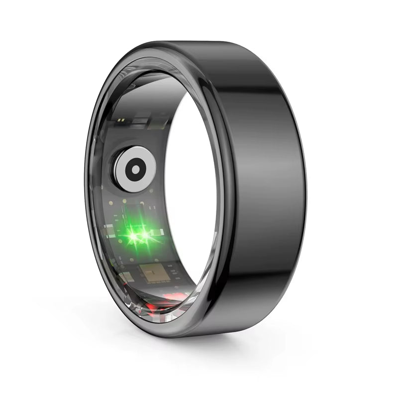 Smart Ring Bluetooth Health Monitoring Sleep Heart Rate Multi-Sport Modes Waterproof IP68 5ATM Men Women Multifunctional Ring