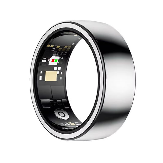 Smart Ring Bluetooth Health Monitoring Sleep Heart Rate Multi-Sport Modes Waterproof IP68 5ATM Men Women Multifunctional Ring