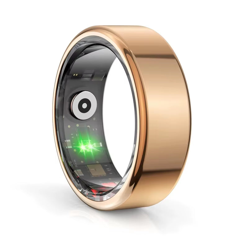 Smart Ring Bluetooth Health Monitoring Sleep Heart Rate Multi-Sport Modes Waterproof IP68 5ATM Men Women Multifunctional Ring